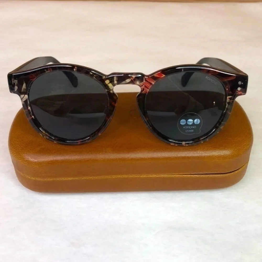 KOMONO Clement Fern Sunglasses NEWround floral